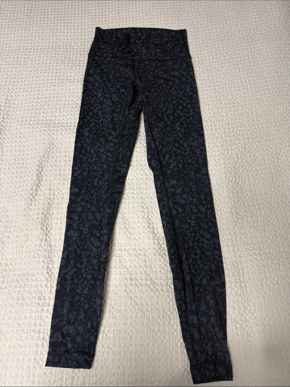 Lululemon High-Waist Black Patterned Leggings